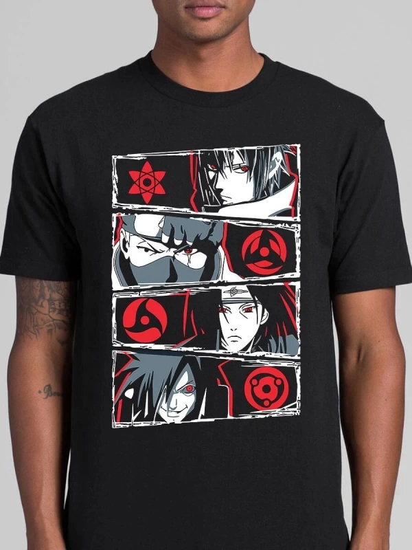 Anime Desenli Unisex Bay Bayan Tişört  Yaz Naruto Dojusto