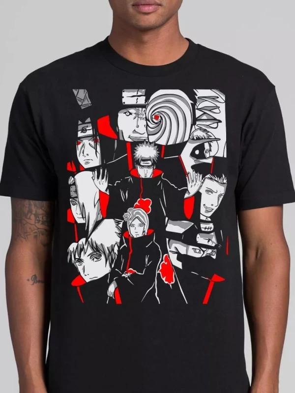 Anime Desenli Unisex Bay Bayan Tişört  Yaz Naruto Kurama
