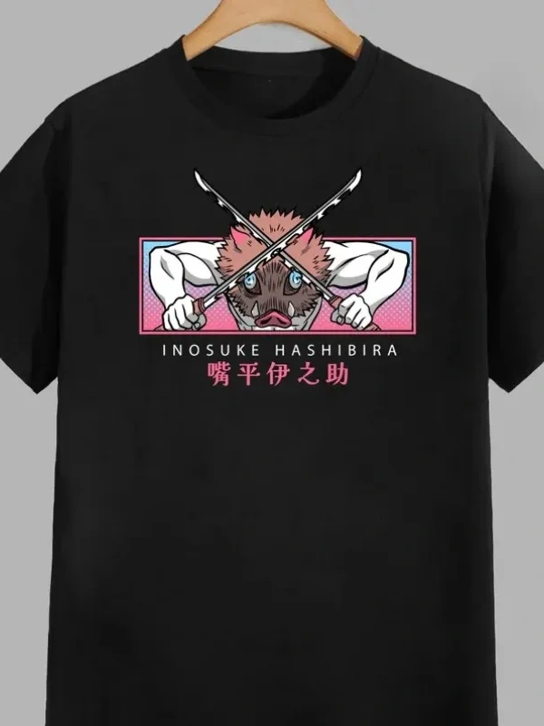 Anime Desenli Unisex Çocuk Tişört  Hashibira Inosuke iblis avcısı