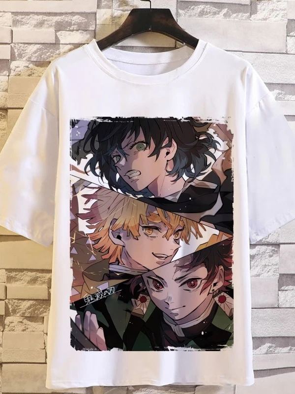 Anime Desenli Unisex Çocuk Tişört  iblis avcısı
