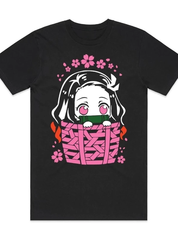Anime Desenli Unisex Çocuk Tişört  JaponKanao Kamado Nezuko Slayer Anime