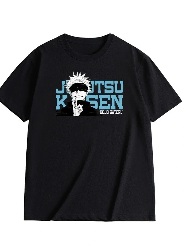 Anime Desenli Unisex Çocuk Tişört  Jujutsu hattı ‌ ‌