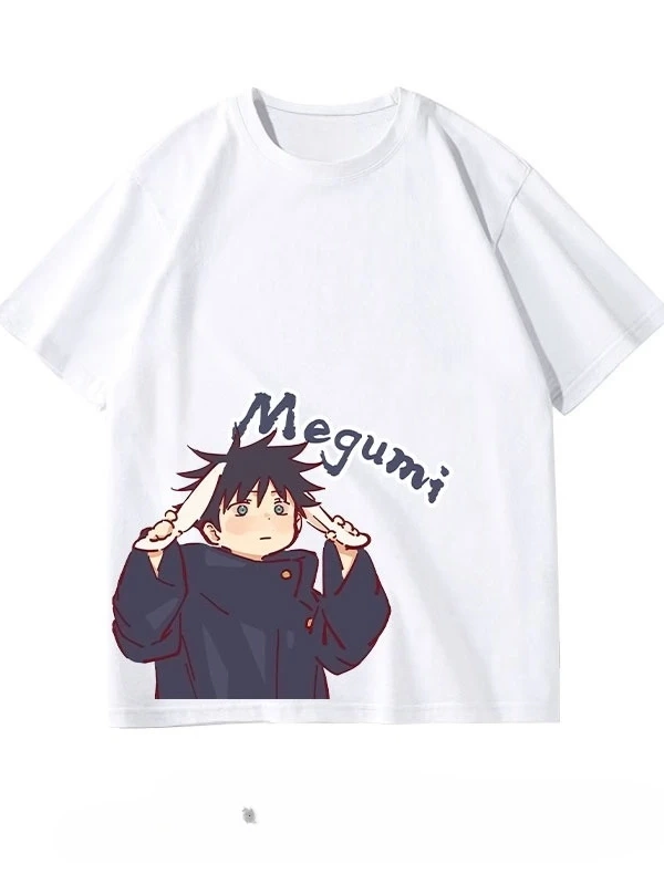 Anime Desenli Unisex Çocuk Tişört  Jujutsu Hattı Fushiguro Megumi ‌