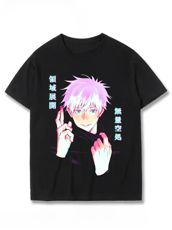 Anime Desenli Unisex Çocuk Tişört  Jujutsu Kaisen Gojo Satoru