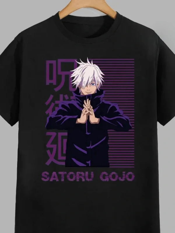 Anime Desenli Unisex Çocuk Tişört  Jujutsu Kaisen Gojo Satoru