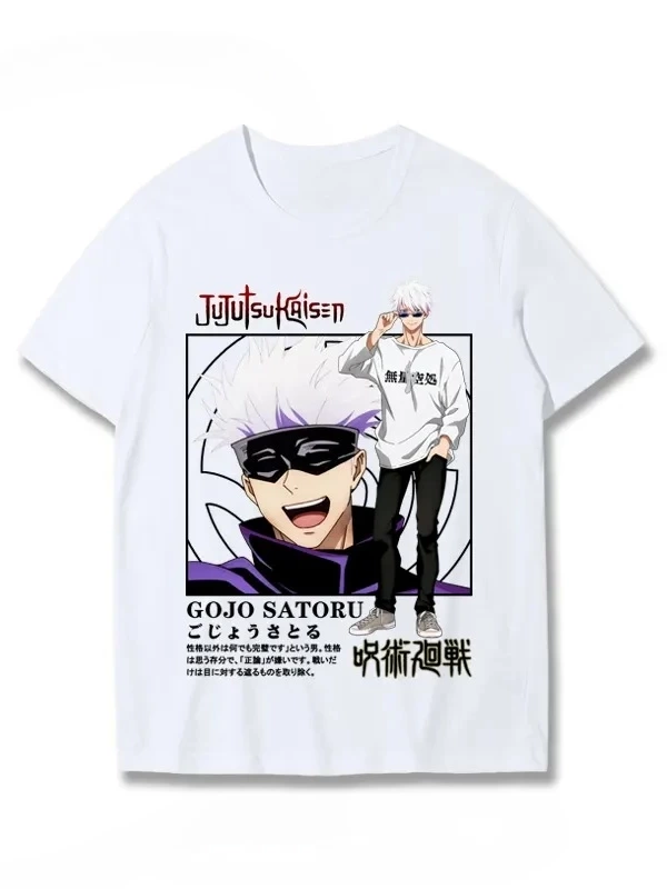 Anime Desenli Unisex Çocuk Tişört  Jujutsu Kaisen Gojo Satoru