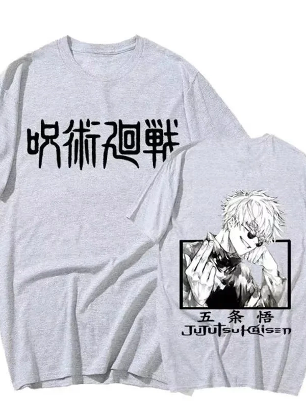 Anime Desenli Unisex Çocuk Tişört  Jujutsu Kaisen Gojo Satoru
