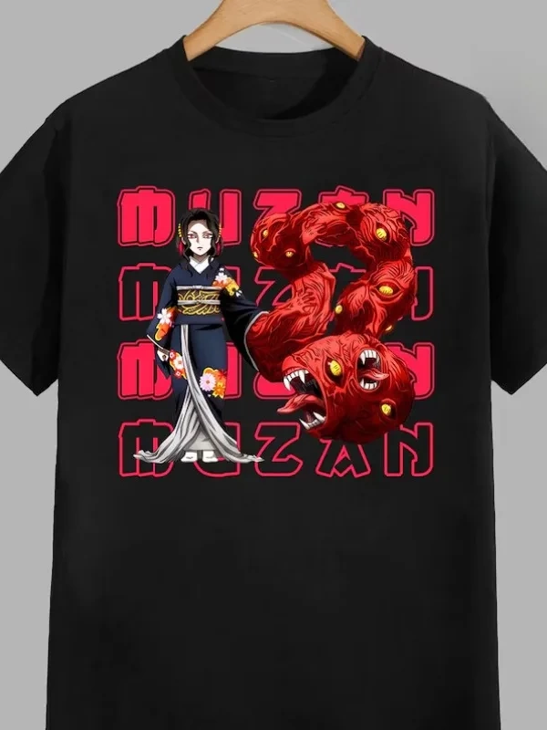 Anime Desenli Unisex Çocuk Tişört  Kibutsuji Muzan ‌ Iblis avcısı