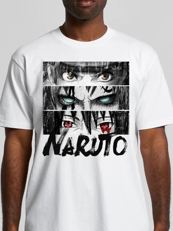 Anime Desenli Unisex Çocuk Tişört  Naruto