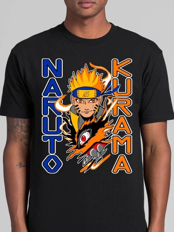 Anime Desenli Unisex Çocuk Tişört  Naruto