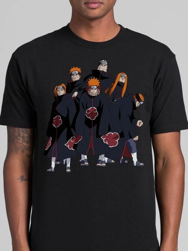 Anime Desenli Unisex Çocuk Tişört  Naruto