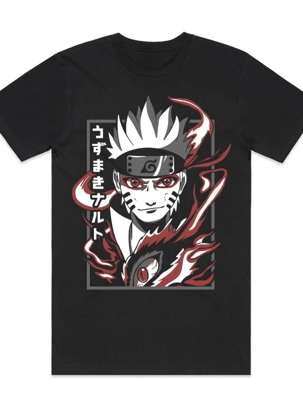 Anime Desenli Unisex Çocuk Tişört  Naruto