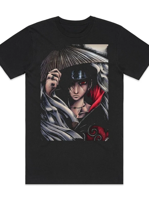 Anime Desenli Unisex Çocuk Tişört  Naruto Itachi Uchiha