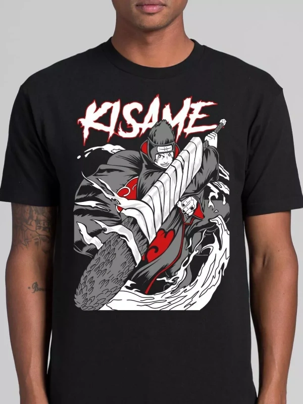 Anime Desenli Unisex Çocuk Tişört  Naruto Kisame Hoshigaki