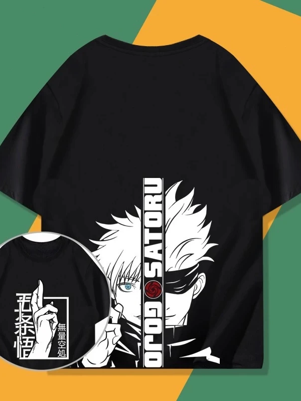 Anime Desenli Unisex Çocuk Tişört Satoru RT Ryomen Sukuna ‌ Jujutsu