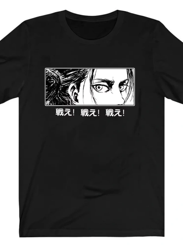 Anime Desenli Unisex Çocuk Tişört  Titan