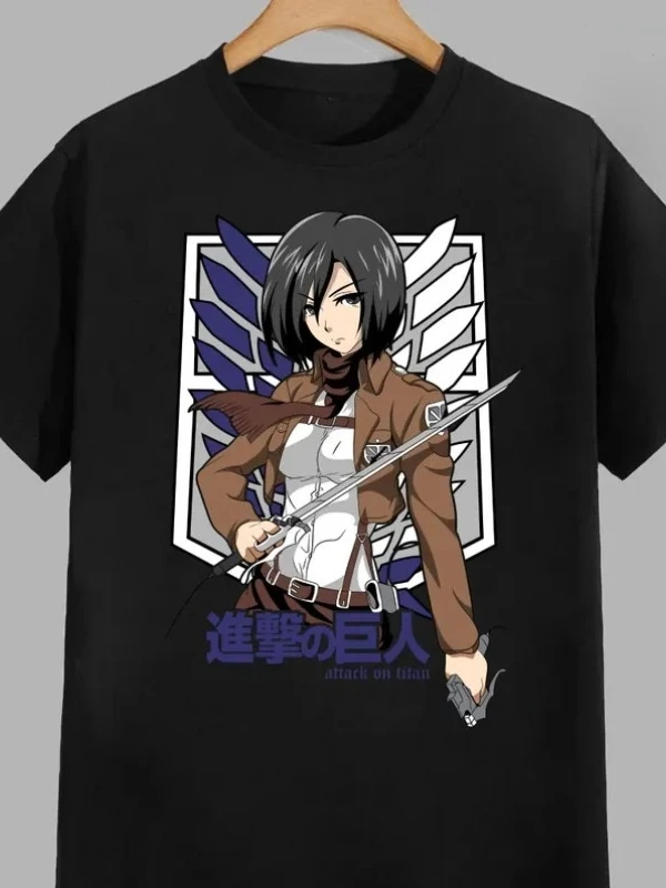 Anime Desenli Unisex Çocuk Tişört  Titanlar Anime