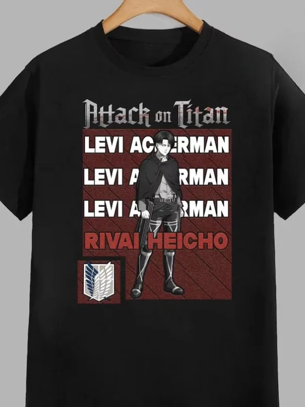 Anime Desenli Unisex Çocuk Tişört  Titanlar Anime
