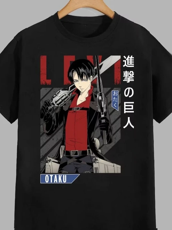 Anime Desenli Unisex Çocuk Tişört  Titanlar Anime