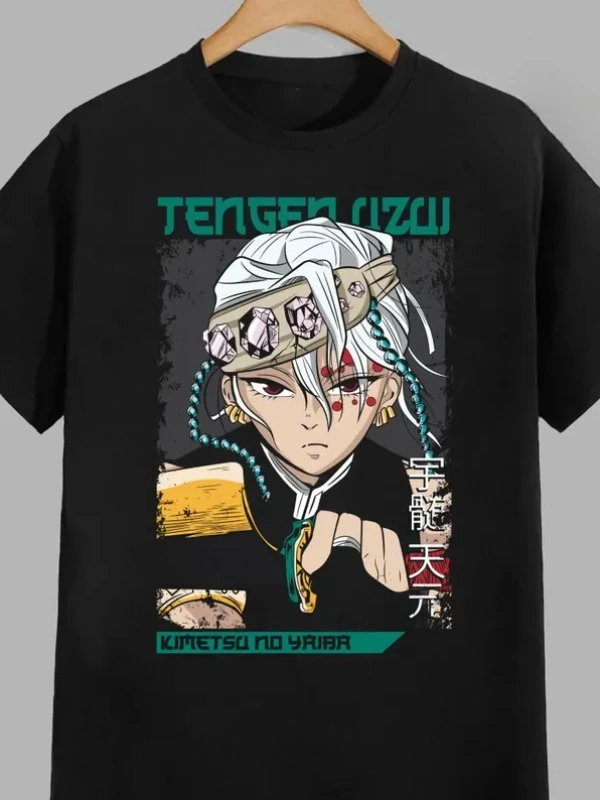 Anime Desenli Unisex Çocuk Tişört  Uzui iblis avcısı