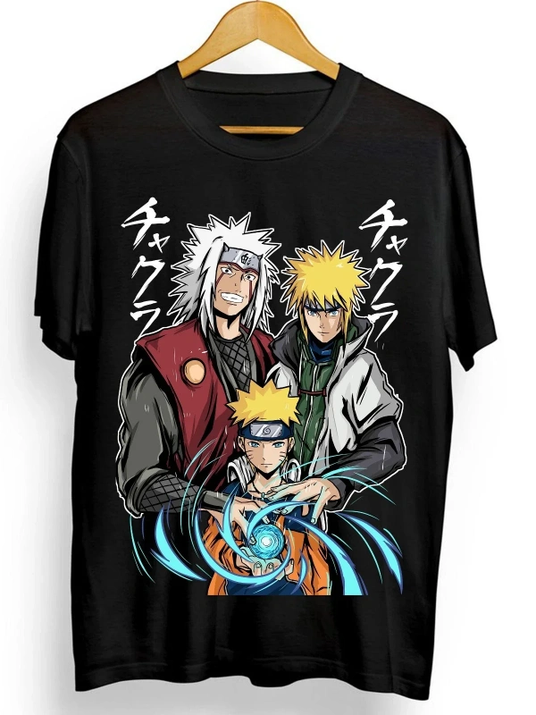 Anime Desenli Unisex Çocuk Tişört  Uzumaki Naruto