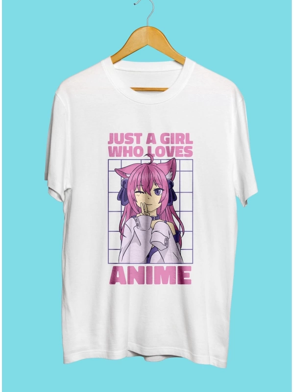 Anime Kızları Anime Çizim Baskılı Unisex Tişört