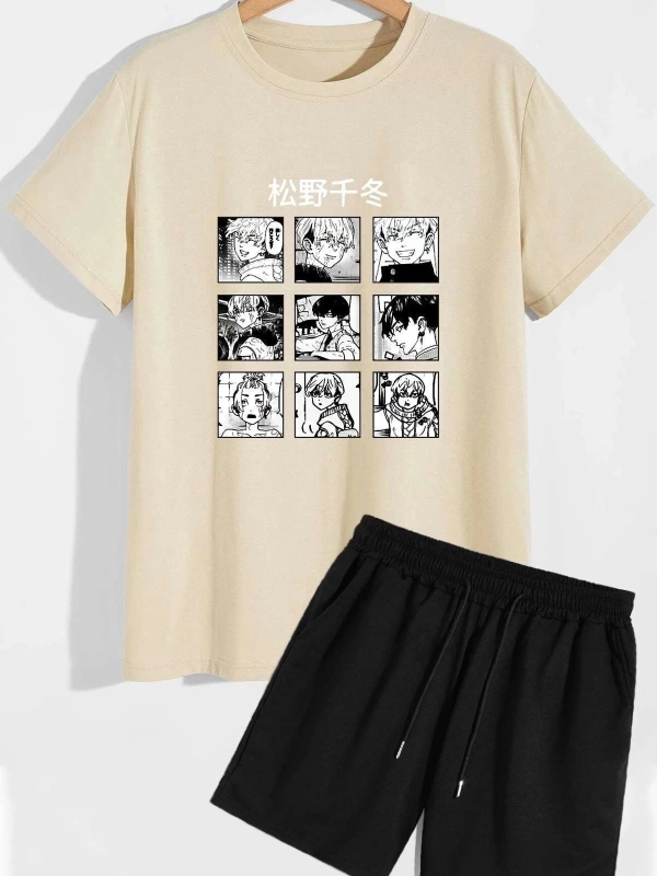 Anime Şort T-shirt Eşofman Takımı TOKYOAVENGERS
