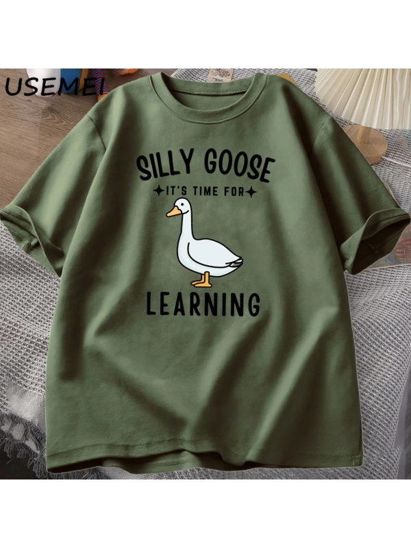 Aptal kaz T Shirt ilk gün okul T-Shirt komik geri okul Tee öğretmen Tshirt erkekler kadınlar