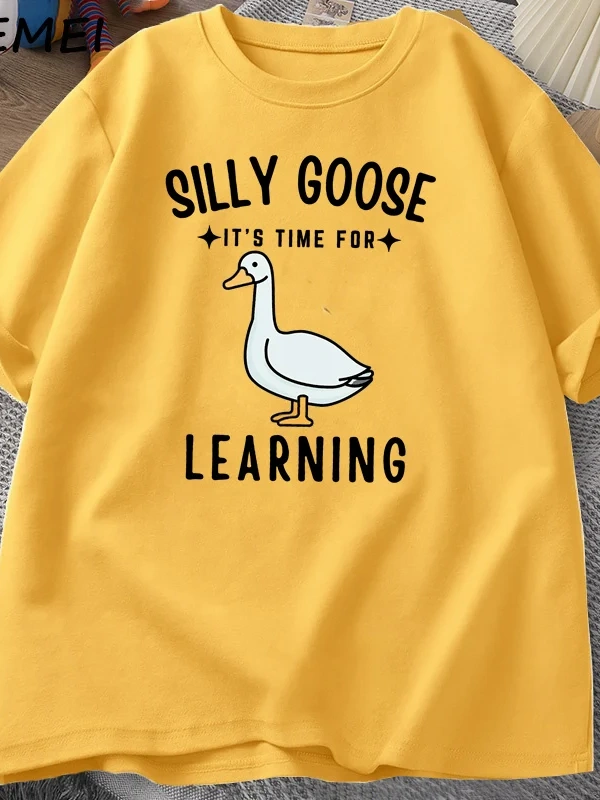 Aptal kaz T Shirt ilk gün okul T-Shirt komik geri okul Tee öğretmen Tshirt erkekler kadınlar  3059