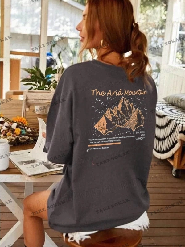 Arid Mountain Antrasit Oversize Salas Boyfriend Kadın