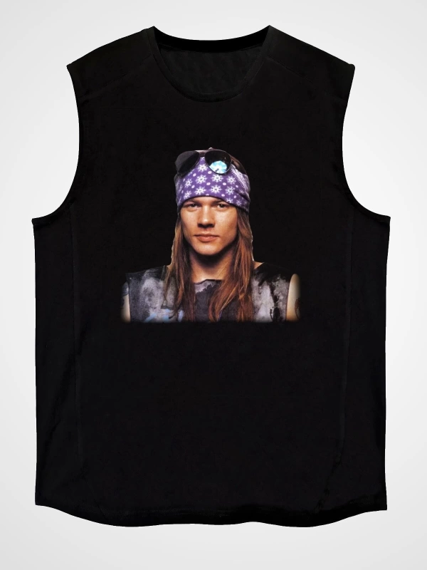 Axl Rose Siyah Kolsuz Tişört T-shirt