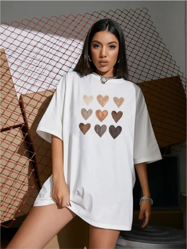 Baskı Oversize T-shirt