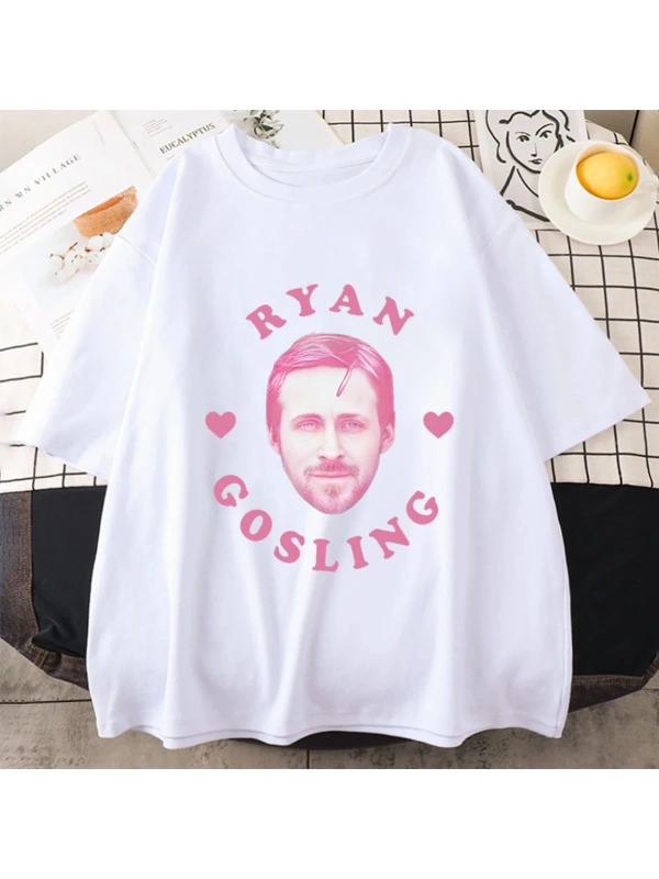 Ben Ryan Gosling Meme grafik giysi erkek klasik moda yüksek kaliteli T-shirt Unisex pamuk boy