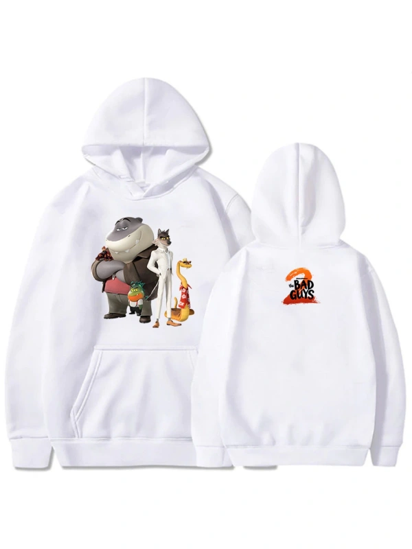 Beyaz 3D Film The Bad Guys 2 Moda Sıcak SonbaharK