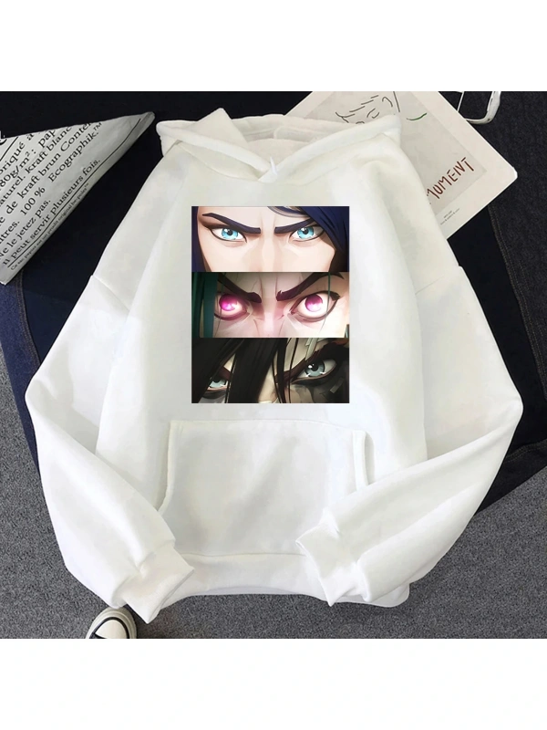 Beyaz Arcane Anime Gözler Vi Jinx