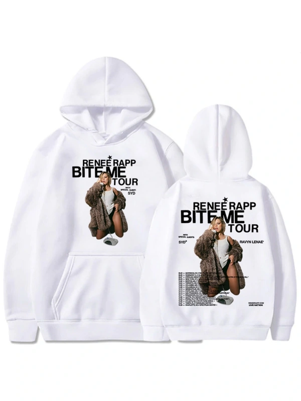 Beyaz Bite Me Tour kıcı Reneé Rapp Grafik Hip Hop Po