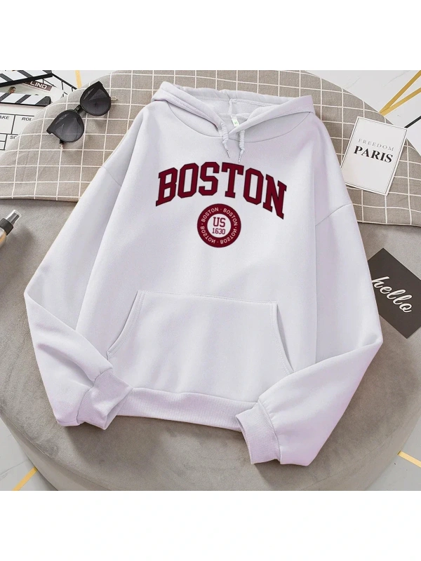 Beyaz Boston şehir abd 1630