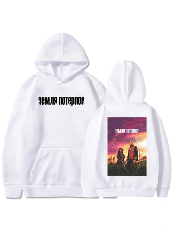 Beyaz Earth Abides TV Series Printing Hoodies Long Sleeve Winter
