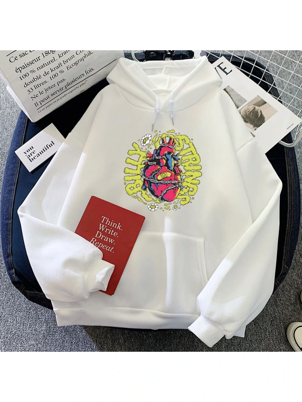 Beyaz Funny Graphic Clothes Singer Billy Strings Fall Tour Hoodies Hooded Warm Long Sleeve Swe