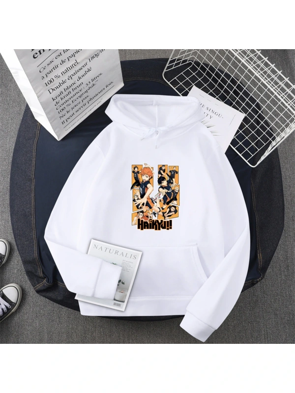 Beyaz Haikyu Anime baskılı