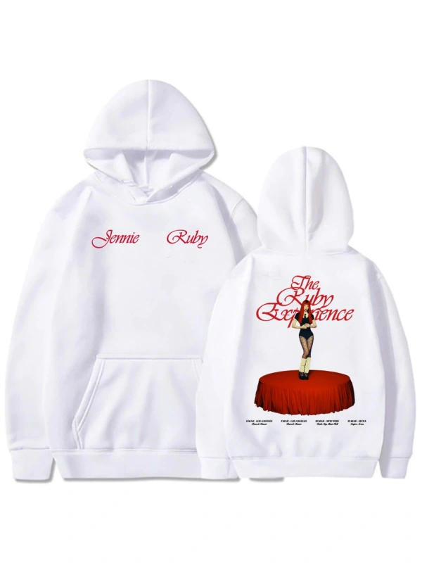 Beyaz Jennie Ruby 1st Studio Albümü ExtraL Yeni Kore kıcı Grafik