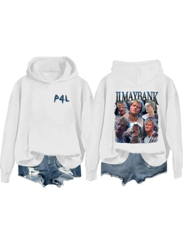 Beyaz JJ Maybank Balıkçılık Charters OBX Hoodie JJ Maybank Balıkçılık Charters JJ Maybank Bal