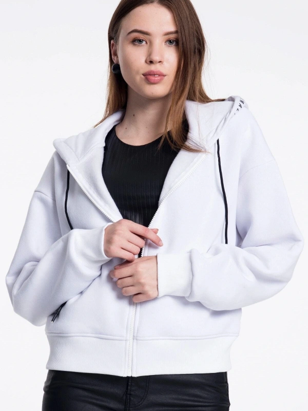 Beyaz Kadın Sweatshirt