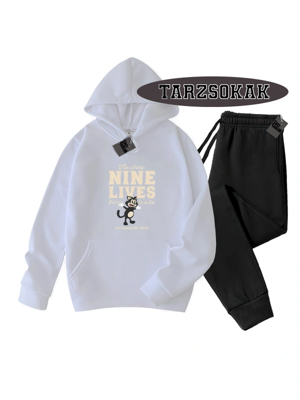 Beyaz Kapşonlu Ine lives Detaylı ikili TAKIM