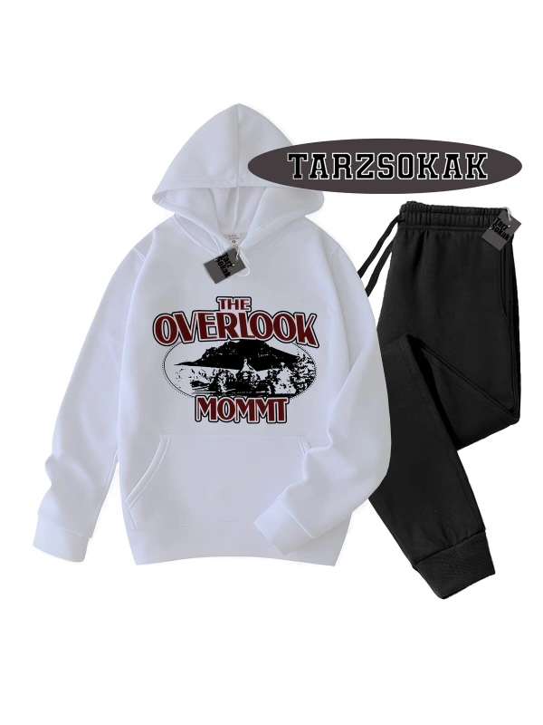 Beyaz Kapşonlu Overlook Detaylı ikili TAKIM