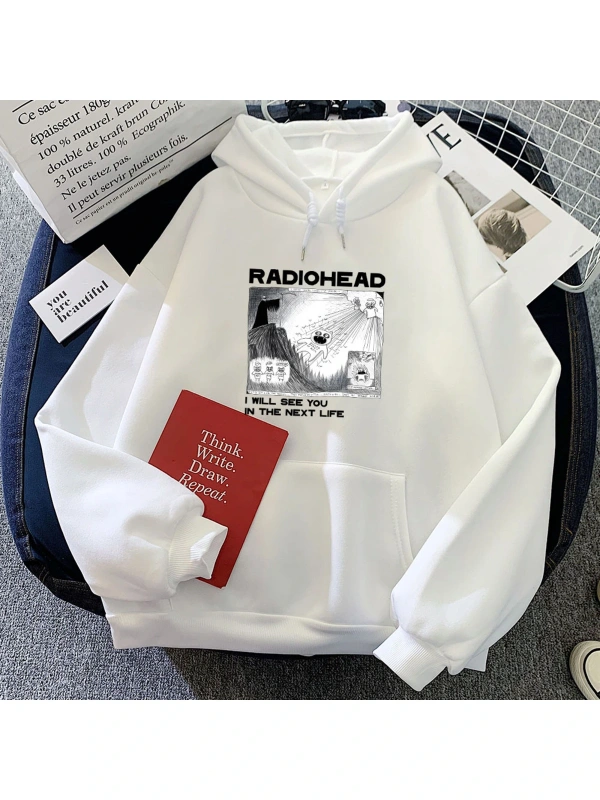 Beyaz kıcı genç Miko BabyMiko Hoodies Hip Hop grafik Clothin