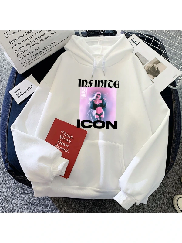 Beyaz kıyafetleri sonsuz simge Paris-Hilton Hoodies Ropa Mujer Sudaderasrahattr