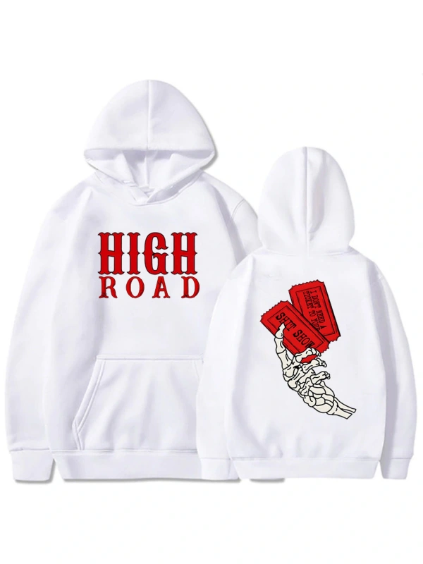 Beyaz Koe Wetzel Lanet Yakın Normal Tur Yüksek Yol Grafik Sudaderas Con