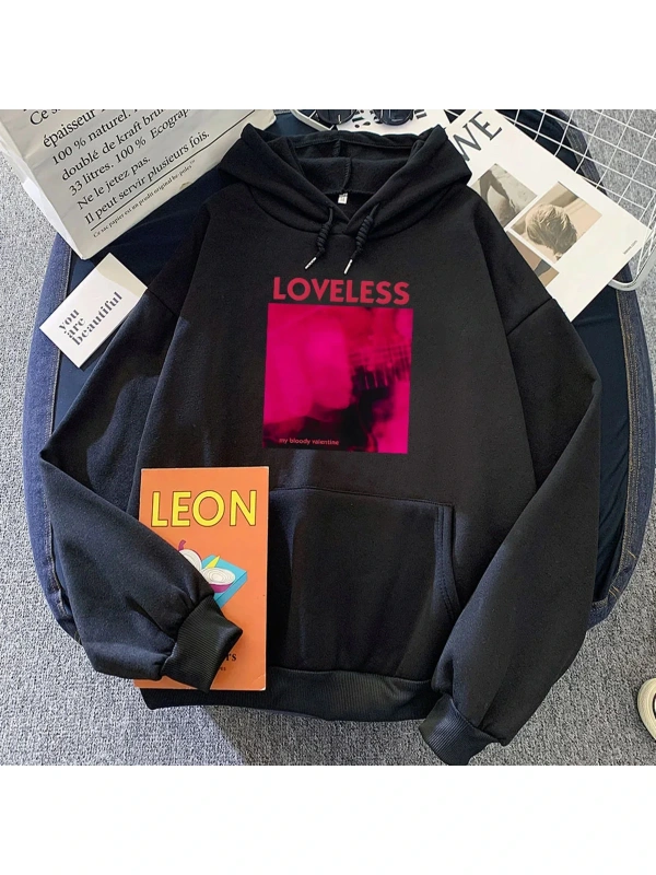 Beyaz Loveless kıHoody benim kanlı sevgililer Rock Band Hoodies Moletom