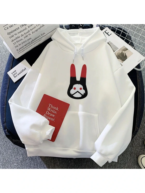 Beyaz Oyun karikatürHoodies BadBatch Ropa De Mujer Winter